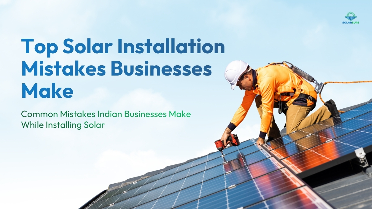 Common Mistakes Indian Businesses Make While Installing Solar