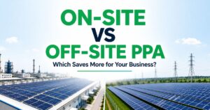 on-site vs off-site solar PPA India 2026 comparison
