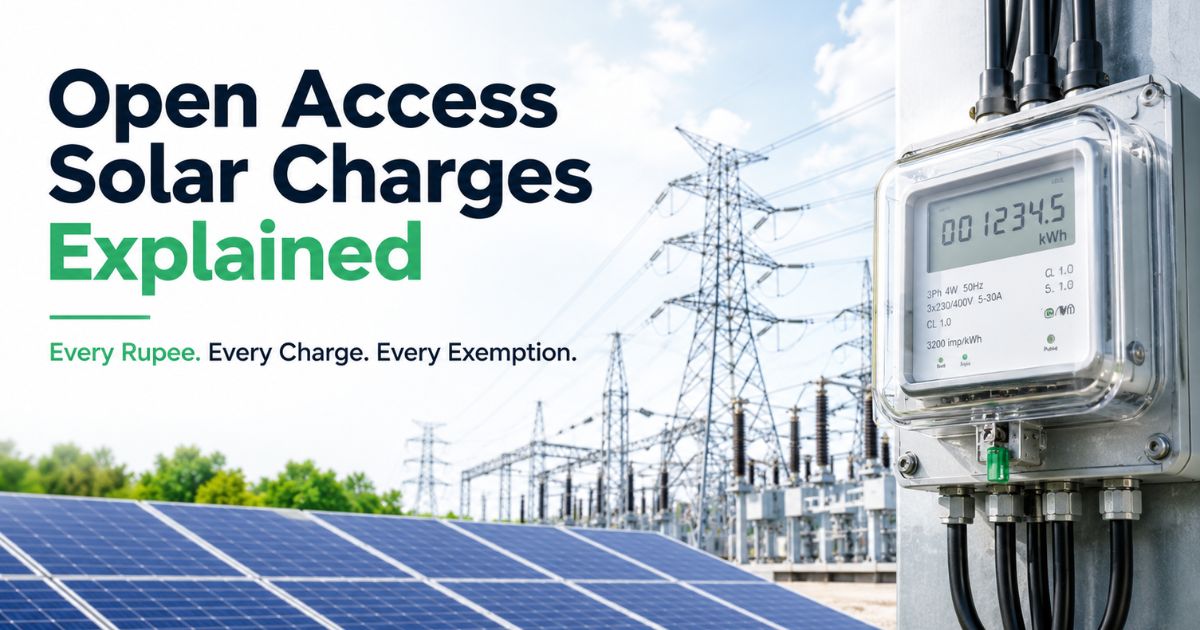open access solar charges India explained wheeling CSS banking 2026