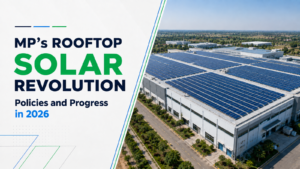 Industrial rooftop solar plant representing MP’s rooftop solar policies and progress in 2026.